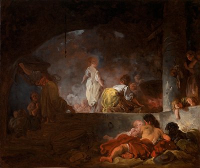 A mosónők, 1756-61 körüli (olaj, vászon) alkotó: Jean Honore Fragonard