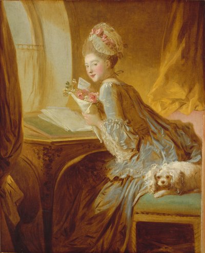 A szerelmes levél, 1770 körül (olaj, vászon) alkotó: Jean Honore Fragonard