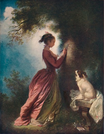 The Souvenir The Love Tipher, c1775-80, 1911 alkotó: Jean Honore Fragonard