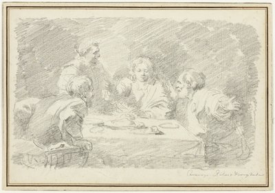 Vacsora Emmausban alkotó: Jean Honore Fragonard