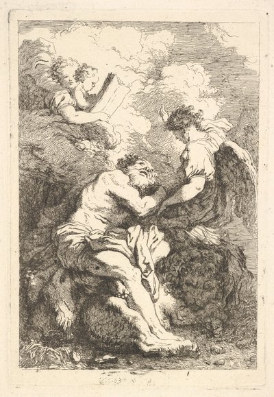 Szent Jeromos látomása, kb. 1761-65. alkotó: Jean Honore Fragonard