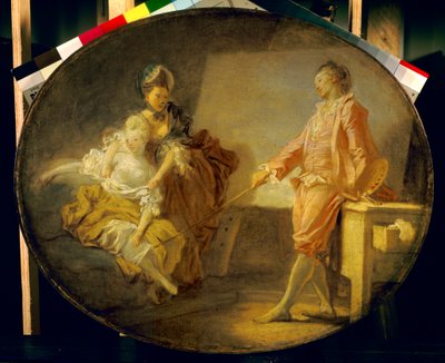 Der Anfang des Modells von Jean Honore Fragonard
