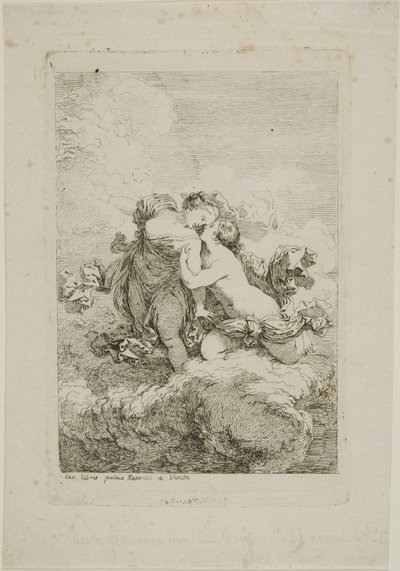 Két női alak a felhőn alkotó: Jean Honore Fragonard