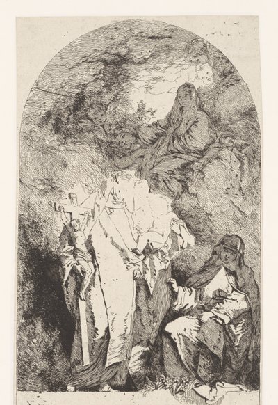 Mária dicsőítése alkotó: Jean Honore Fragonard