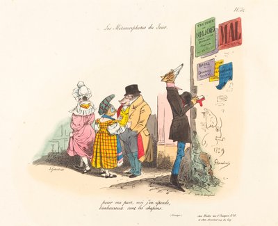A nap metamorfózisai: sajnálkozás, vagy soha a következőig alkotó: Jean Ignace Isidore Grandville