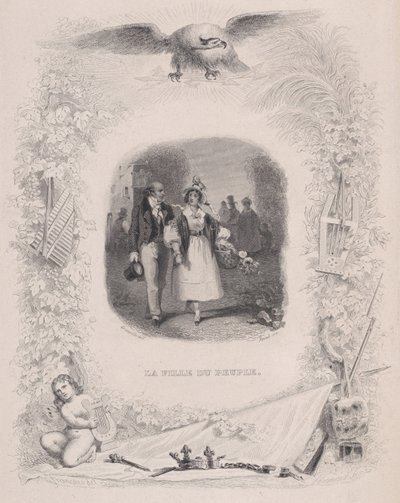 A nép lánya a Béranger dalaiból, 1829. alkotó: Jean Ignace Isidore Gérard