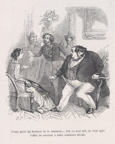 Megfosztottam attól a boldogságtól, hogy felvegyem... Százszor láttam agilis riválist offenzívát..., 1843. alkotó: Jean Ignace Isidore Gérard