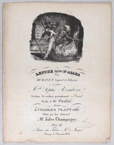 Algerből írt levél, kb. 1835. alkotó: Jean Ignace Isidore Gérard