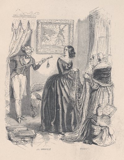 Új Actaeon, megleptem Dianát, nem a fürdőjében, hanem egy kereskedővel a fürdőszobában. 1843-tól... alkotó: Jean Ignace Isidore Gérard