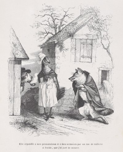 Tiltakozásomra és eskümre olyan hideg gúnnyal válaszolt, hogy megesküdtem..., kb. 1837-47. alkotó: Jean Ignace Isidore Gérard