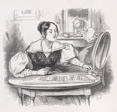 A kártyák Béranger teljes műveiből, 1836. alkotó: Jean Ignace Isidore Gérard