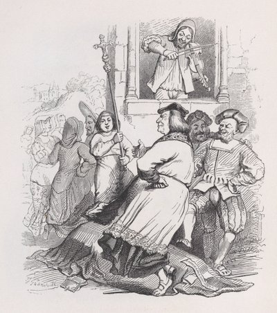 A meudoni hegedűs Béranger teljes műveiből, 1836. alkotó: Jean Ignace Isidore Gérard