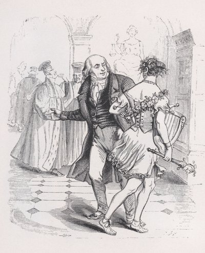 A menekülő múzsa Béranger teljes műveiből, 1836. alkotó: Jean Ignace Isidore Gérard