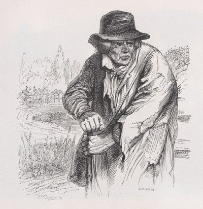 A régi vagabond Béranger teljes műveiből, 1836. alkotó: Jean Ignace Isidore Gérard