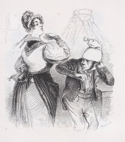 A harmadik férj Béranger teljes műveiből, 1836. alkotó: Jean Ignace Isidore Gérard