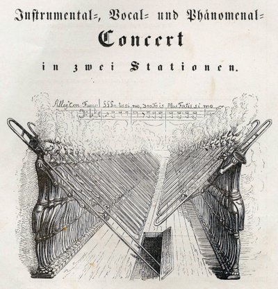 Hangszeres ének- és fenomenális koncert, 1844. alkotó: Jean Jacques Grandville