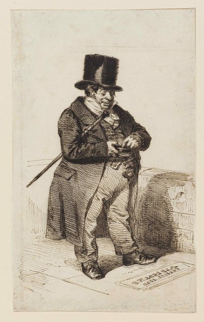 Bérlő típusa, 1840. alkotó: Jean Jacques Grandville