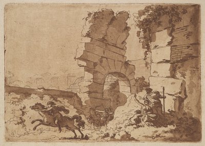 Le Colisée The Colosseum, a Recueil de Compositions par Lagren..., 1782-1821 című albumában. alkotó: Jean Jacques Lagrenee