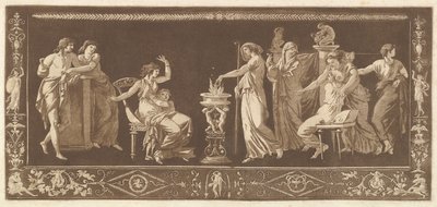 Áldozati jelenet Antik áldozat, a különböző kompozíciók gyűjteményéből, frízek és..., 1784. alkotó: Jean Jacques Lagrenee