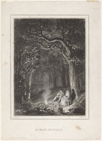 Az ördög tava alkotó: Jean Jacques Outhwaite, after Charles François Daubigny