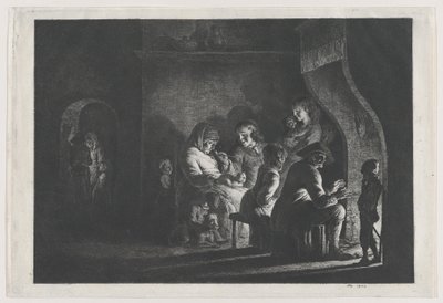 Este a faluban, 1800. alkotó: Jean Jacques de Boissieu