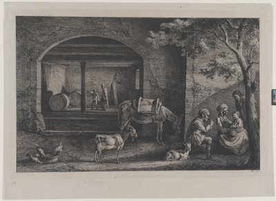 Egy farm belseje Saint-Jean-de-Touslasban, 1793. alkotó: Jean Jacques de Boissieu