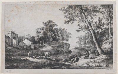 Táj Ambronaynál, 1796. alkotó: Jean Jacques de Boissieu