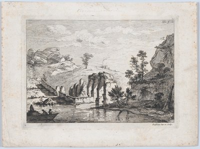 Egy vízvezeték romjai, 1763. alkotó: Jean Jacques de Boissieu