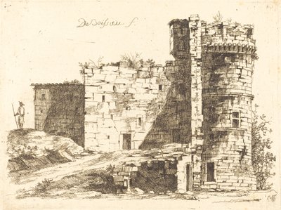 A Saint-Chamond kastély romjai, Loire alkotó: Jean Jacques de Boissieu