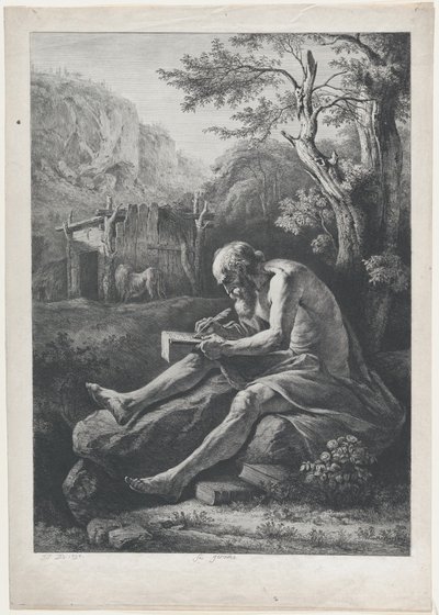 Szent Jeromos, 1797. alkotó: Jean Jacques de Boissieu