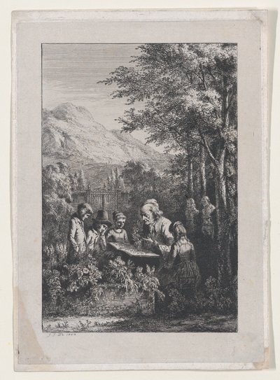 A botanika lecke, 1804. alkotó: Jean Jacques de Boissieu