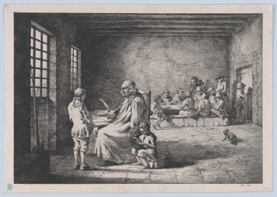 Az iskolamester, 1780. alkotó: Jean Jacques de Boissieu