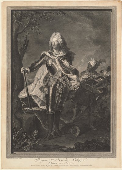 Augustus III. lengyel király alkotó: Jean Joseph Balechou after Hyacinthe Rigaud