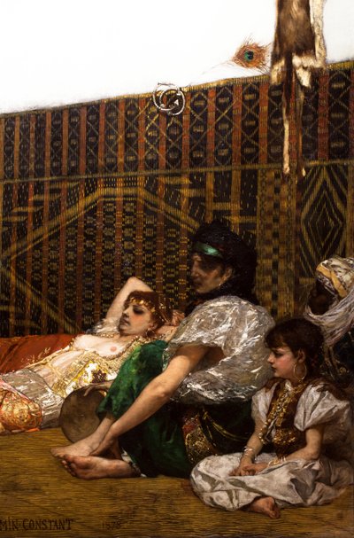 Egy hárem belseje Marokkóban (részlet) alkotó: Jean Joseph Benjamin Constant