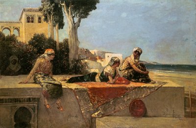 A teraszon alkotó: Jean Joseph Benjamin Constant