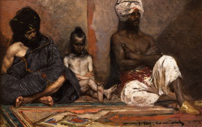 Ülő arabok alkotó: Jean Joseph Benjamin Constant