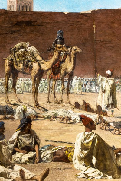 Az utolsó lázadók, marokkói történelmi jelenet alkotó: Jean Joseph Benjamin Constant