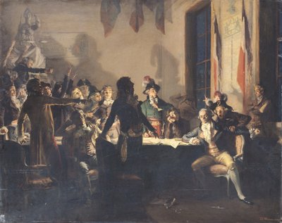 8. és 9. Thermidor éjszakája, 1794. július 27. és 28. között alkotó: Jean Joseph Weerts
