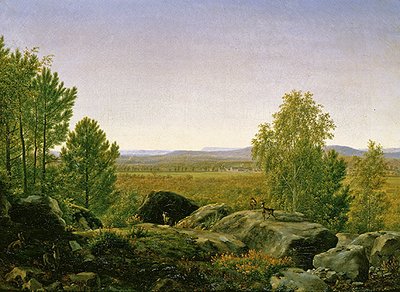 Hajnali táj (olaj, vászon) alkotó: Jean Joseph Xavier Bidauld