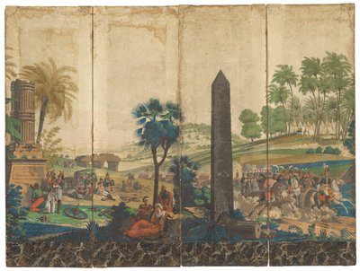 "A franciák Egyiptomban" [francia Egyiptomban] alkotó: Jean Julien Deltil, 1791 – 1863