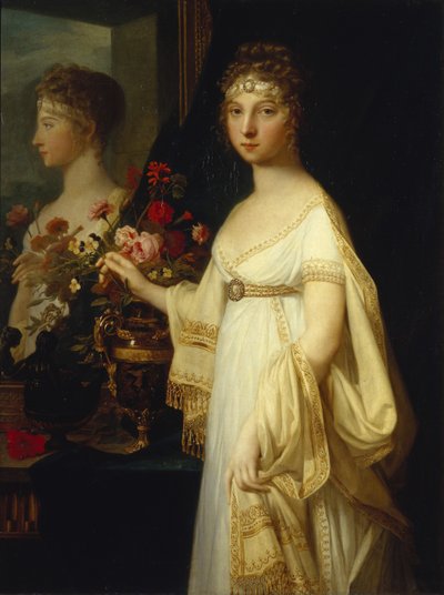 Erzsébet Alekszejevna császárné, Lujza badeni hercegnő portréja 1779-1826, 1802 alkotó: Jean Laurent Monnier