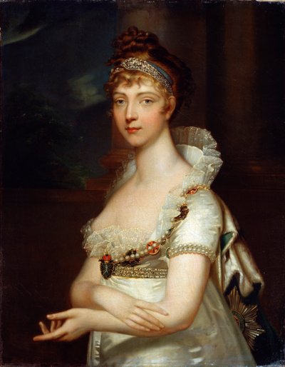 „Erzsébet Alekszejevna császárné portréja”, 18. század vége vagy 19. század eleje alkotó: Jean Laurent Monnier