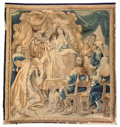 Brüsszeli kárpit egy hatos készletből, 1650 körül (gyapjú és selyem) alkotó: Jean Le and Eggermans Daniel II Clerc