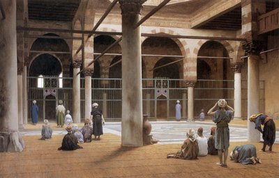 Interieur de mosquee en 1870 par Jean Leon Gerome memorial art gallery of the University of Rochester alkotó: Jean Leon Gerome