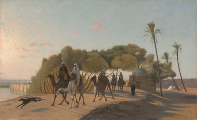 Elhagyva az oázist, 1880-as évek. alkotó: Jean Leon Gerome