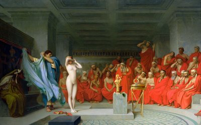 Phryne az Areopage előtt alkotó: Jean Leon Gerome
