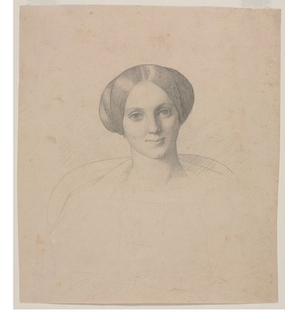 Portré egy nő feje, 1800-as évek. alkotó: Jean Leon Gerome