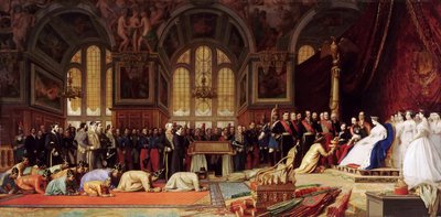Sziám nagyköveteinek fogadása III. Napóleon által a Fontainebleau-i palotában 1861. június 27-én alkotó: Jean Leon Gerome