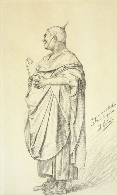 Tanulmány a két Augur számára, alkotó: Jean Leon Gerome