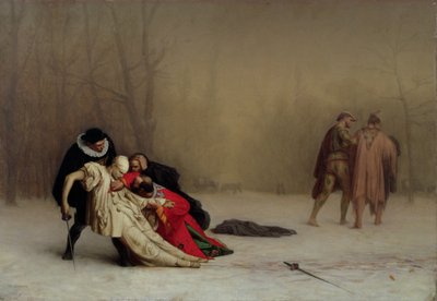 Párbaj az álarcos után alkotó: Jean Leon Gerome